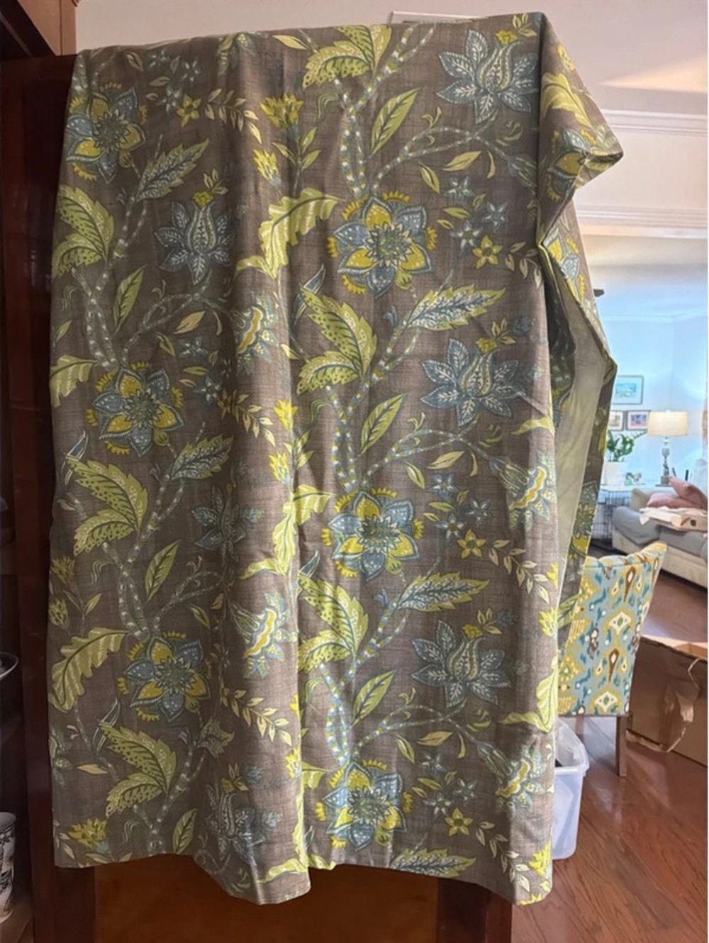 World Market Floral Curtain Panels – Set of 8
